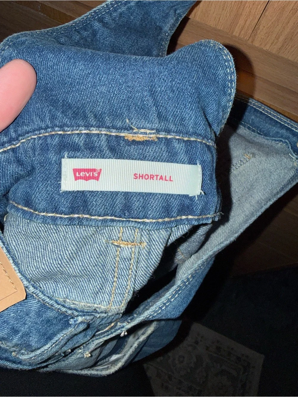 Levi's Denim Overalls Shorts kids Size 16